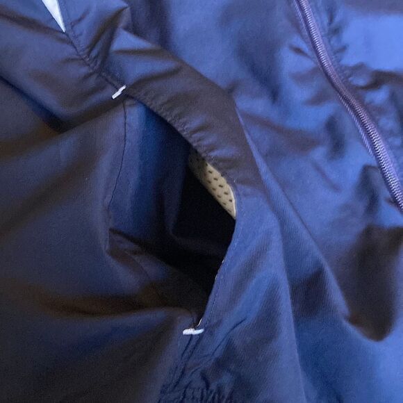 Under Armour - Navy Blue Zip Up Windbreaker Jacket sz M - Picture 6 of 8